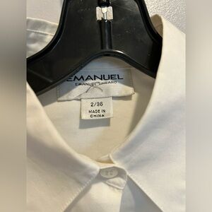 Emanuel Ungaro Woman’s White Blouse, size 2